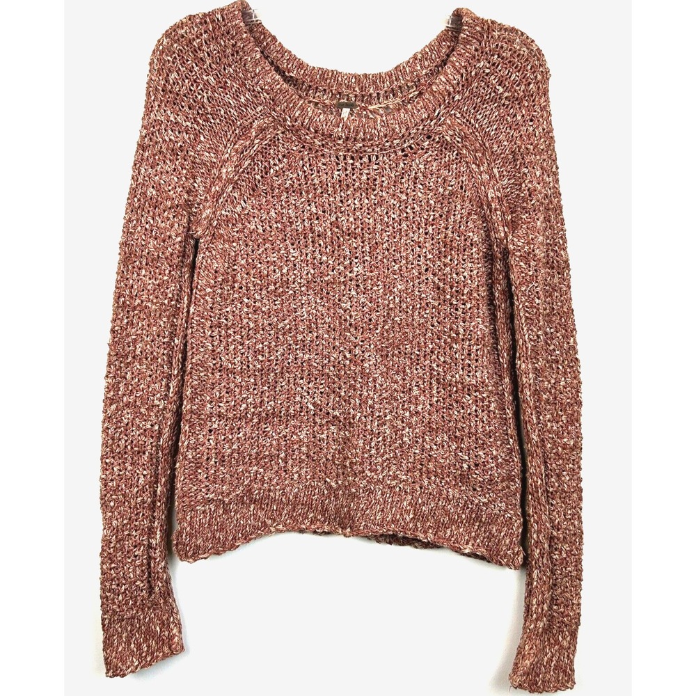 We the Free People Sweater Womans XS Open Knit Cotton Marled Casual Capsule